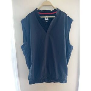 Men’s Footjoy Black Windbreaker Vest Size XL